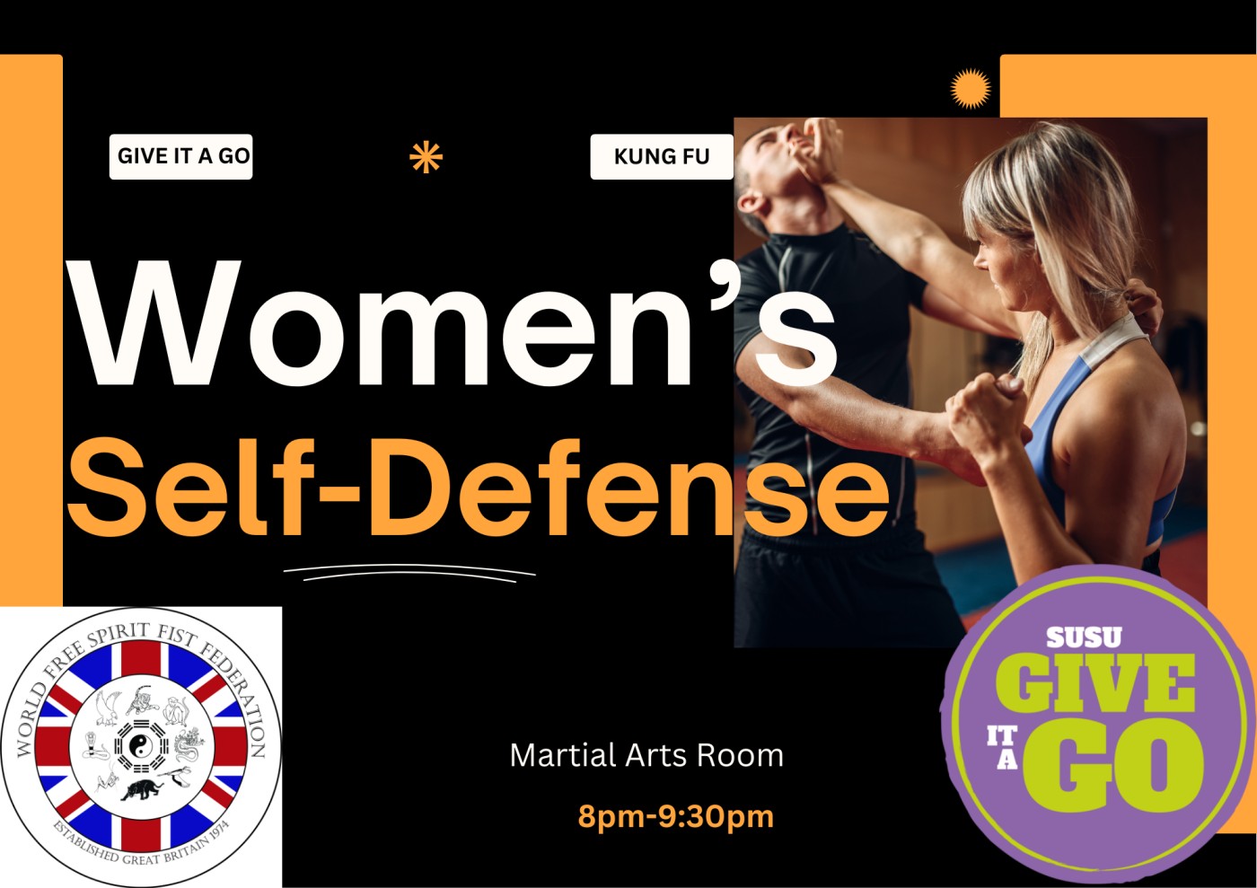 GIAG Taster Session: Self Defence Class with Kung Fu Club (WHM)